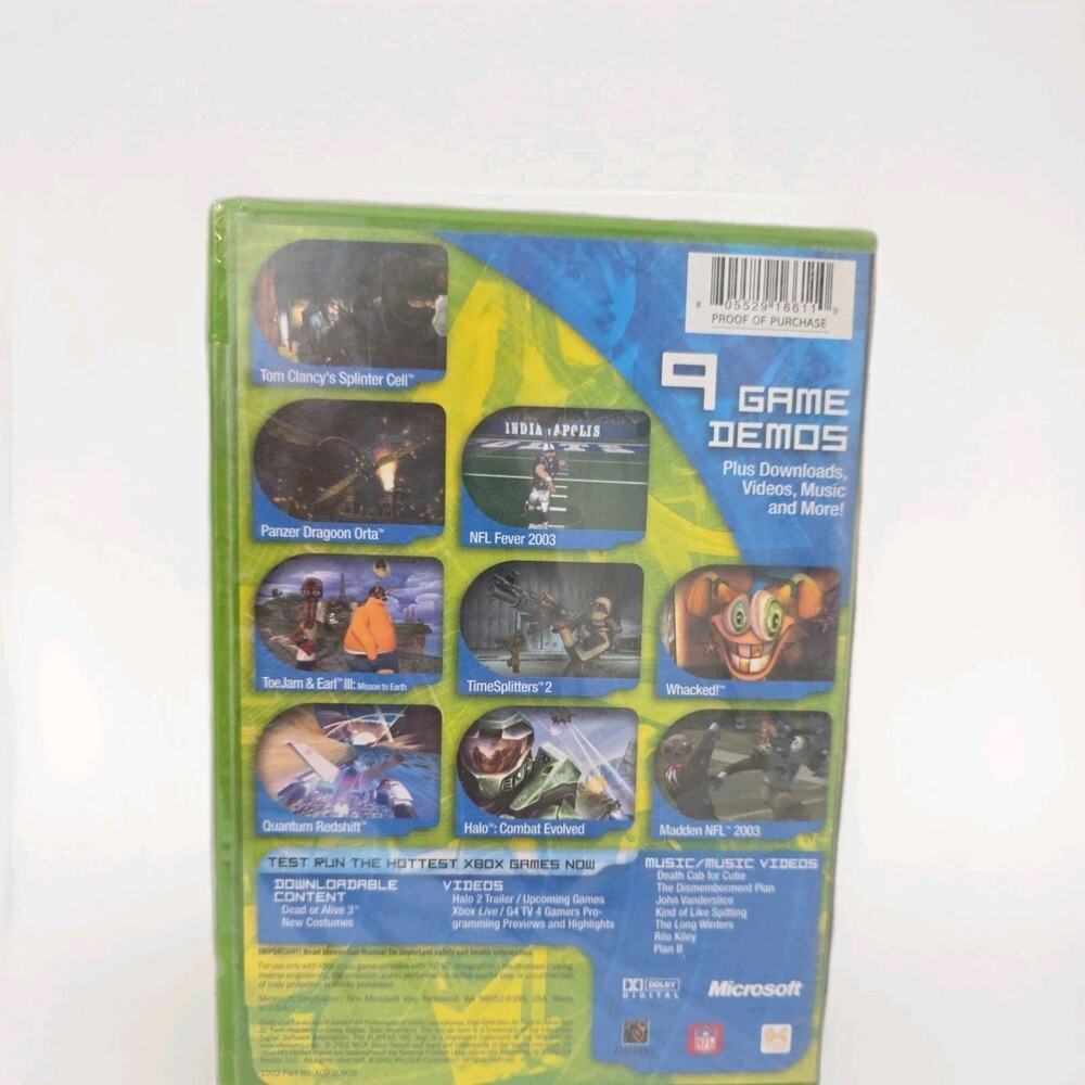 XBOX Exhibition: Demo Disc Volume 1 New Factory Sealed Halo 9 Games Rare - Picture 2 of 3